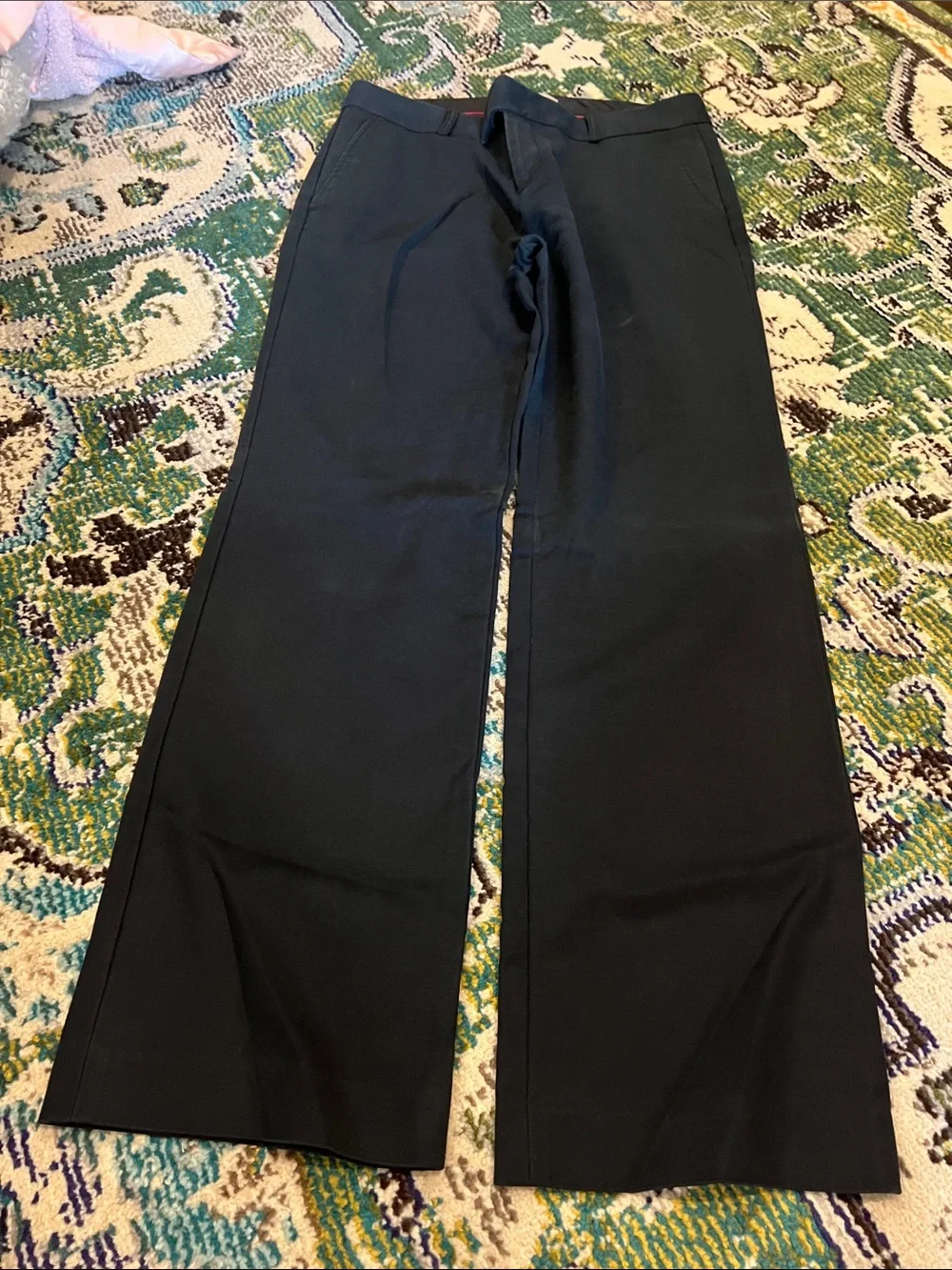 Banana Republic Black Wide-Leg Dress Pants - Picture 1 of 6